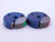 3/8 24 UNF 3A THREAD RING GAGES .375 .3750 GO NO GO P.D.'S = .3479 & .3450 CHECK - 38243AR2