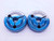 7/16 20 UNF 2A THREAD RING GAGES .4375 GO NO GO P.D.'S = .4037 & .3995 CHECK - DW1678BURL