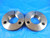1 1/2 24 NS 2 THREAD RING GAGES 1.5 GO NO GO P.D.'S = 1.4729 & 1.4679 QUALITY