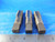 3PCS LOT OF HW CO. 1/2 14 NPTF HS G 4 FLUTE TAPER PIPE TAPS MADE IN THE USA CNC