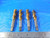 4 PCS LOT OF VERMONT 1/2 20 NF HS GH7 & GH3 TiN COATED 3 FLUTE SPIRAL FLUTE TAPS