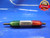 12 28 2B SPECIAL PITCH THREAD PLUG GAGE #12 .216 GO NO GO P.D.'S = .1943 & .1970