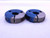 3/4 16 UNF 3A THREAD RING GAGES .75 .750 .7500 GO NO GO P.D.'S = .7094 & .7056 - DT1480BURL