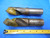 2pcs 1 3/8" DIAMETER X 1-1/4" SHANK SCREW MACHINE LENGTH DRILL BIT USA MADE