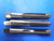 3pc NEW USA MADE 3/8 24 UNF H3 3 FLUTE PLUG SPIRAL POINT TAP REGAL CUTTING TOOLS