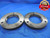 4 3/8 12 UN 3A THREAD RING GAGES 4.375 GO NO GO P.D.'S = 4.3209 & 4.3160 N-3A