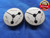 1/4 64 NS 2 LEFT HAND THREAD RING GAGES .25 GO NO GO P.D.'S = .2399 & .2375 L.H.