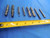 8PCS LOT OF CARBIDE END MILLS 2 & 4 FLUTE 7/16, 1/4, 3/8, .156, 3/32 MISC BRANDS