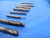 8PCS LOT OF CARBIDE END MILLS 2 & 4 FLUTE 7/16, 1/4, 3/8, .156, 3/32 MISC BRANDS