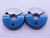 7/8 20 UNEF 3A THREAD RING GAGES .875 .8750 GO NO GO P.D.'S = .8425 & .8392 - DW1304RD