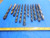 11PCS LOT OF USED MISCELLANEOUS STRAIGHT SHANK DRILL BITS VARIOUS SIZES & BRANDS