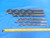 6PCS LOT OF MISCELLANEOUS USED STRAIGHT SHANK DRILL BITS VARIOUS SIZES & BRANDS