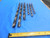 6PCS LOT OF MISCELLANEOUS USED STRAIGHT SHANK DRILL BITS VARIOUS SIZES & BRANDS