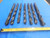 7PCS LOT OF MISCELLANEOUS USED STRAIGHT SHANK DRILL BITS VARIOUS SIZES & BRANDS