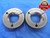 2 7/16 12 UNS 3A THREAD RING GAGES 2.4375 GO NO GO P.D.'S = 2.3834 & 2.3788