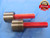 2 13/16 16 UNS 3A SET THREAD PLUG GAGE 2.8125 GO NO GO P.D.'S = 2.7719 & 2.7678 - DW3607RD