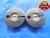 1 64 UNJC 3A THREAD RING GAGES #1 .073 GO NO GO P.D.'S = .0629 & .0614 TOOL - DW3772RD