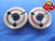 13/16 18 NS 3A LEFT HAND THREAD RING GAGES .8125 GO NO GO P.D.'S = .7764 & .7729 - DW4569RD