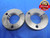 2" 12 UNJ 3A THREAD RING GAGES 2.0 GO NO GO P.D.'S = 1.9459 & 1.9414 INSPECTION - DW7217K6