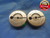 5 64 NS 2A THREAD RING GAGES #5 .125 GO NO GO P.D.'S = .1141 & .1119 UNS-2A - DW9263BU