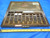 STARRETT WEBBER SS81A1 STEEL GAGE BLOCK SET - INCOMPLETE 49 PCS W/ WOODEN CASE - MS2150BU