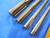 4PC LOT CLEVELAND HSS CARBIDE TIPPED REAMERS MORSE TAPER #2 & #3 SHANKS MT2 MT3  - MS2590BU