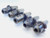 5pc LOT OF CAT50 1 1/4 I.D. SOLID END MILL TOOL HOLDER 1.25 1.2500 4" PROJECTION - MS2764BU