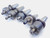 5pc LOT OF CAT50 1 1/2 PILOT O.D. 5/8 KEY FACE MILL TOOL HOLDER 2" - 4" PROJ. - MS2816BU