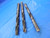 3PCS F.B. TOOLS HSS TWIST DRILL BITS 27/32" 55/64" 29/32" .84375 .859375 .90625 - MS3301BU
