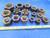LOT OF 16 LOCK NUTS 1 3/4" - 5 , 2 1/4" - 4 1/2 AND OTHER SIZES - MS3955BU