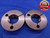1 1/2 32 NS 3 THREAD RING GAGES 1.5 GO NO GO P.D.'S = 1.4797 & 1.4765 1.50 1.500 - DW11657AD1