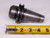 CAT40 BRINEY 1/2 I.D. SOLID END MILL TOOL HOLDER .5 STUB LENGTH 1 3/4 PROJECTION - JR0524AE1