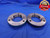 3 1/4 16 N 3 THREAD RING GAGES 3.25 GO NO GO P.D.'S = 3.2094 & 3.2046 3.250 - DW12222RD