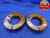 3" 10 UNS 2A THREAD RING GAGES 3.0 GO NO GO P.D.'S = 2.9330 & 2.9262 3.00 3.000 - DW12759AL1