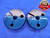 3/8 24 NF 5 THREAD RING GAGES .375 .3750 GO NO GO P.D.'S = .3511 & .3496 UNF-5 - DW13590RD