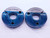 1 1/4 12 UNF 2A THREAD RING GAGES 1.25 1.250 GO NO GO P.D.'S = 1.1941 & 1.1879 - DW14479AD2