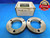 3" 18 UNS 2A THREAD RING GAGES 3.0 3.00 3.000 GO NO GO P.D.'S = 2.9623 & 2.9569 - DW14512AD2