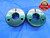 1 1/4 32 NS 3 THREAD RING GAGES 1.25 1.250 GO NO GO P.D.'S = 1.2297 & 1.2257 - DW15212RD