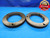 5.497 12 NS AN28 LOCKNUT THREAD RING GAGES GO NO GO P.D.'S = 5.4429 & 5.4346 - DW15644AM2