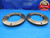 6 1/2 12 UNS 2A THREAD RING GAGES 6.5 6.50 GO NO GO P.D.'S = 6.4438 & 6.4369 - DW16029RD