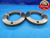 4 3/4 12 UN 3A THREAD RING GAGES 4.75 4.750 GO NO GO P.D.'S = 4.6959 & 4.6909 - DW16930AX2