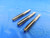 3 PCS SET 3/8 16 NC GH3 HSS TAPER, PLUG & BOTTOMING TAP 4 STRAIGHT FLUTE .375 - AS1871BK2