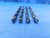 NEW 4PCS 25/64 O.D. BLACK OXIDE HSS TWIST DRILL BIT 3 3/4 LOC 5 1/8 OAL .3906 - AS2083BP2