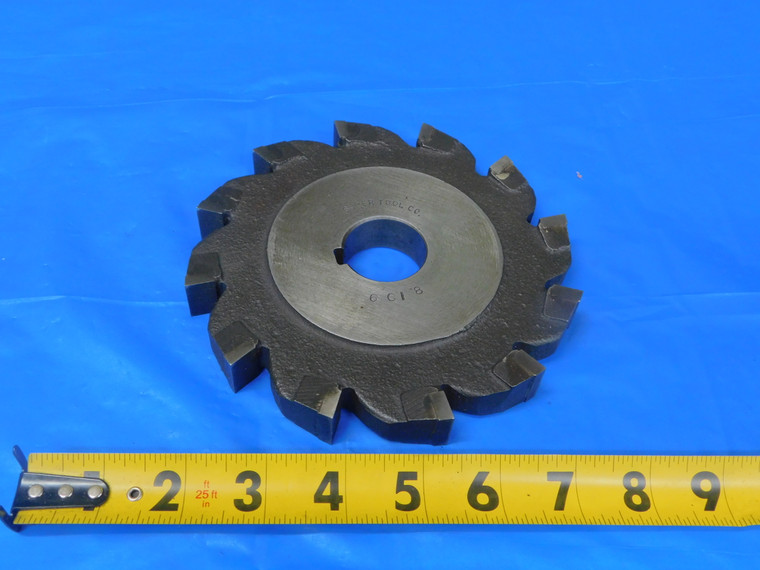 SUPER TOOL 6" O.D. X 3/4 WIDTH X 1 1/4 PILOT CARBIDE TIPPED SIDE MILLING CUTTER - MB9870BJ2