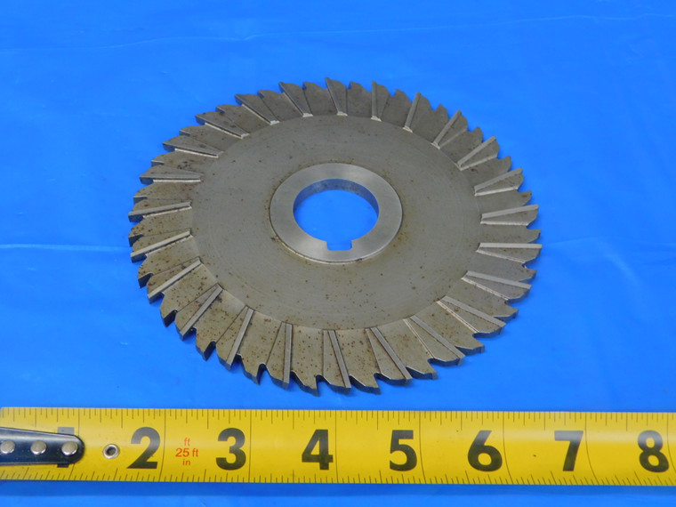 UNION 6" O.D. X 1/4 WIDTH X 1 1/4 PILOT STAGGERED TOOTH SIDE MILLING CUTTER 48 T - MB9863BJ2