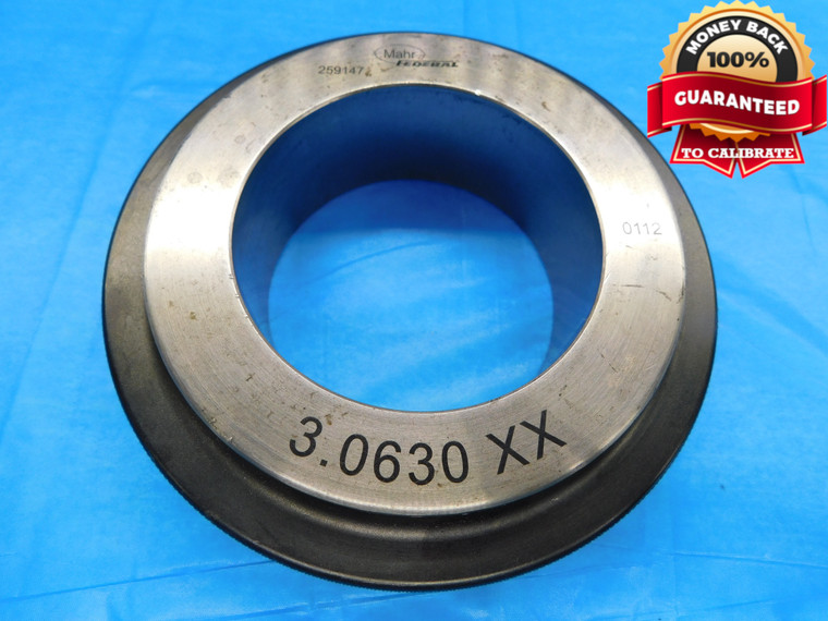 3.0630 CL XX MASTER PLAIN BORE RING GAGE 3.0625 +.0005 3 1/16 77.800 mm 3.063 - DW18391BR2