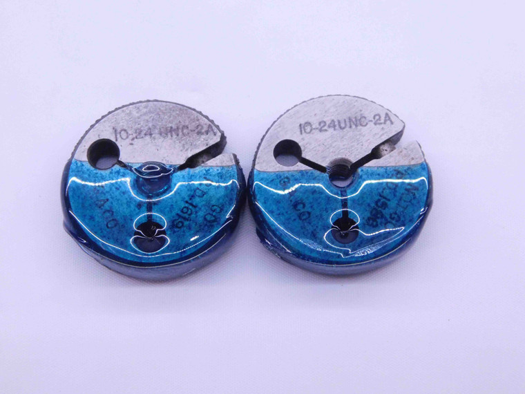 10 24 UNC 2A THREAD RING GAGES #10 .190 .1900 GO NO GO P.D.'S = .1619 & .1586 - DW2298BU