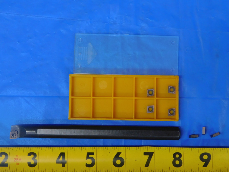 S12M-SCLCR06 BORING BAR 12mm SHANK DIA 5 7/8 OAL W/ 7 CCMT-0602 INSERTS  - MB10057BS2
