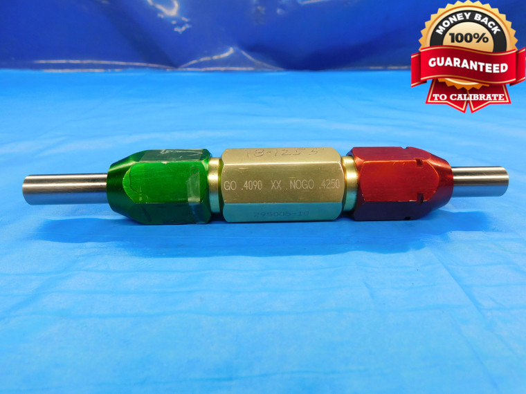 .4090 & .4250 CL XX PIN PLUG GAGE GO NO GO .4063 +.0027 13/32 10.795 .409 .425 - DW18623BB2