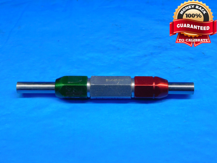.4450 & .4610 PIN PLUG GAGE GO NO GO .4375 +.0075 7/16 11.709 mm .445 .461 USA - AR10147BB2